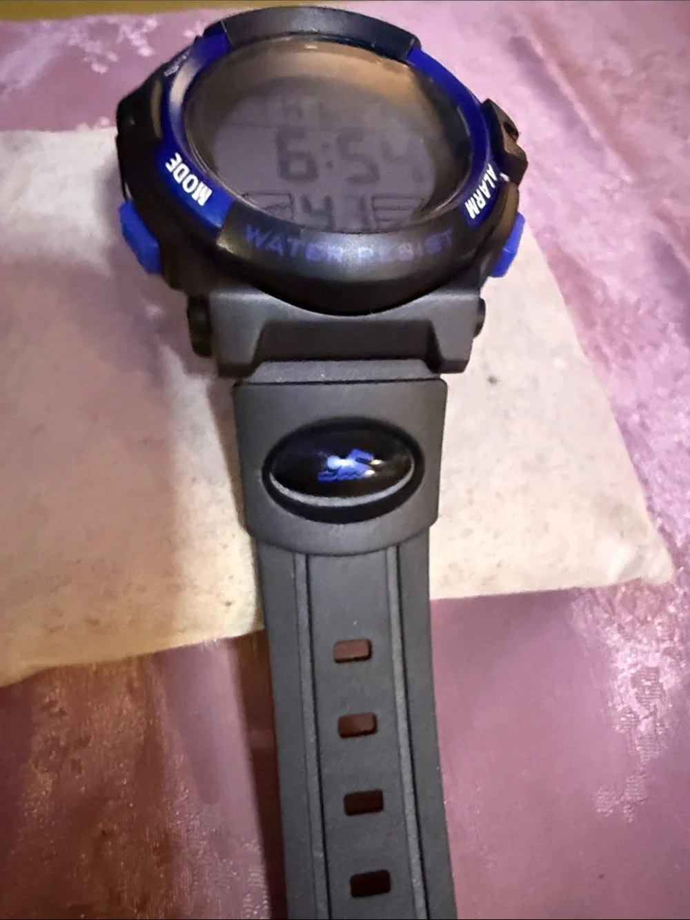 Digital Sports Wristwatch - Blue and Black